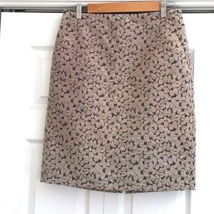 J. Crew pencil in beautiful tan and gray pattern